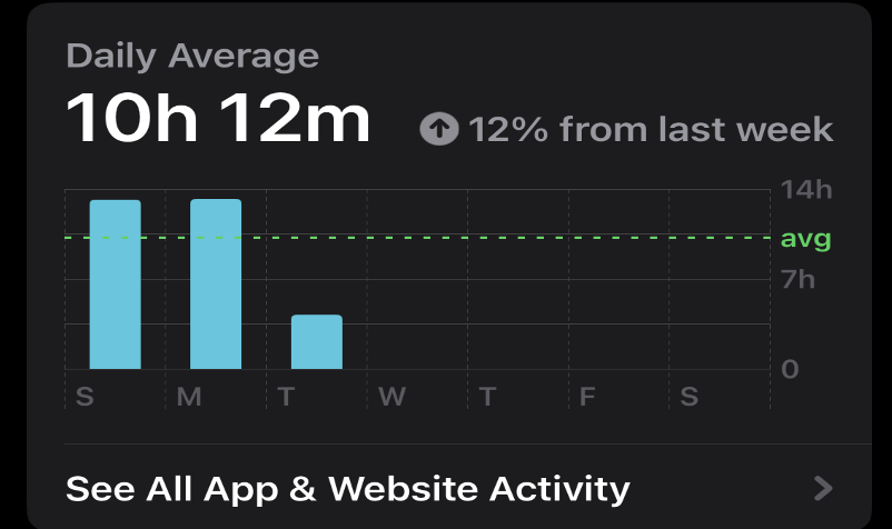 Screen activity from a HHS student. 
